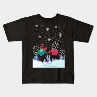 Snowy Day Enid Kids T-Shirt